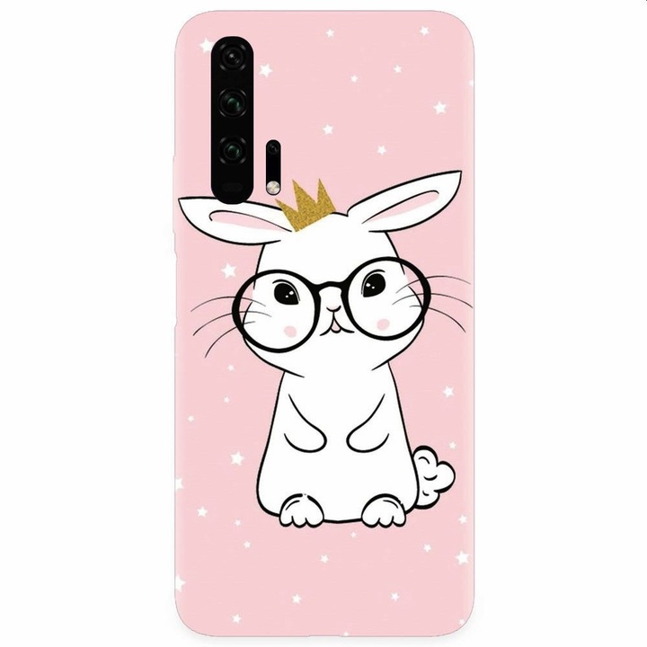 Силиконов кейс за Honor 20 Pro, Cute Rabbit