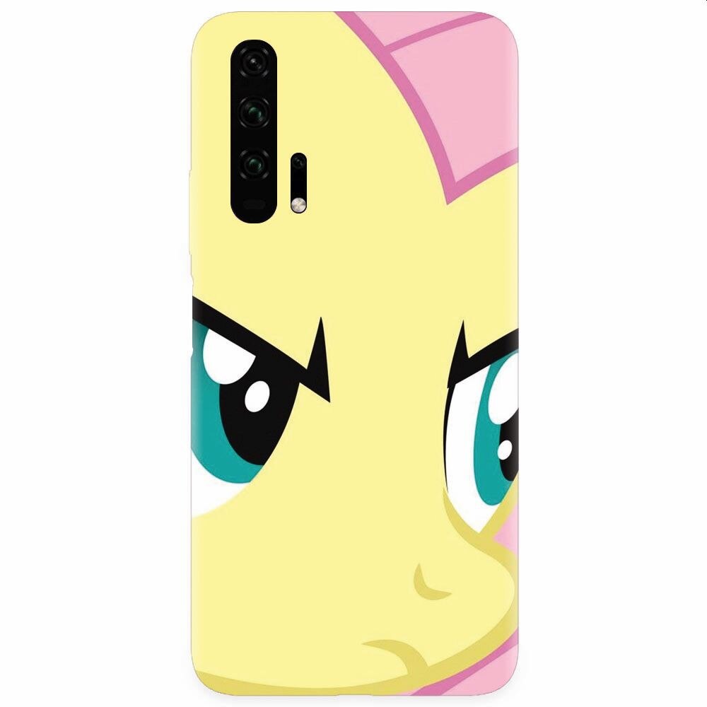 Husa silicon pentru Honor 20 Pro, Close Up Fluttershy My Little Pony Friendship Is Magic