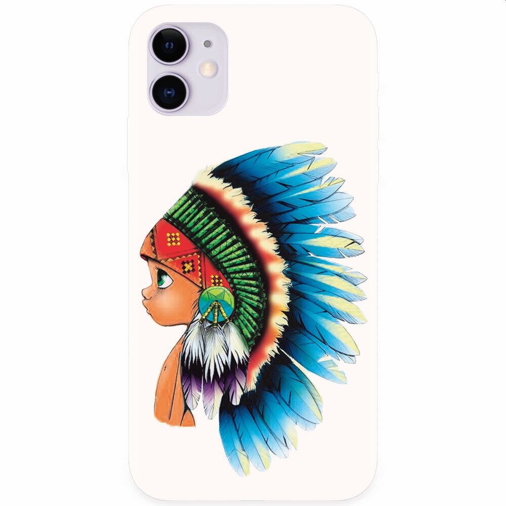 Husa silicon pentru Apple Iphone 11, Indian Boy