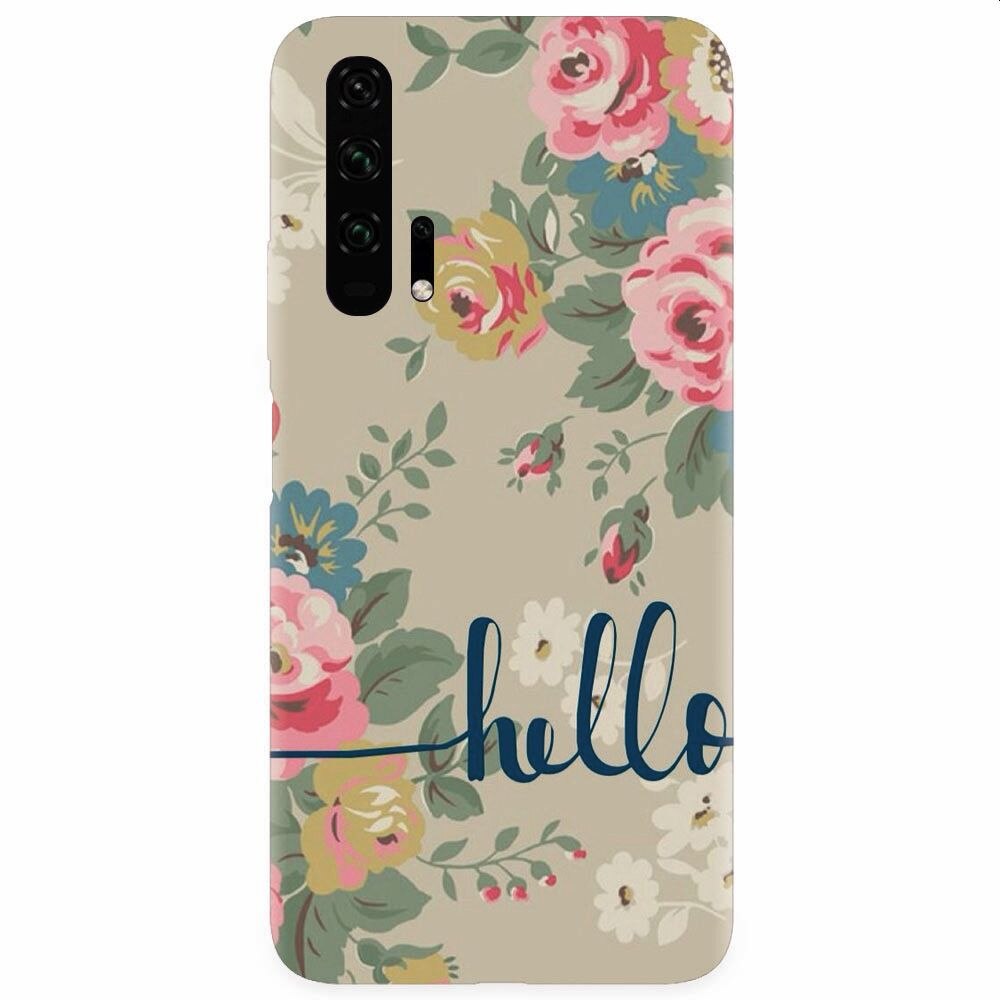Husa silicon pentru Honor 20 Pro, Cute Flower Phone