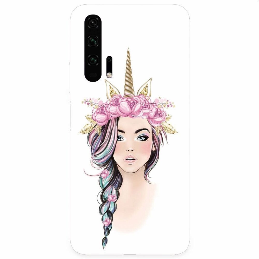 Husa silicon pentru Honor 20 Pro, Unicorn Girl