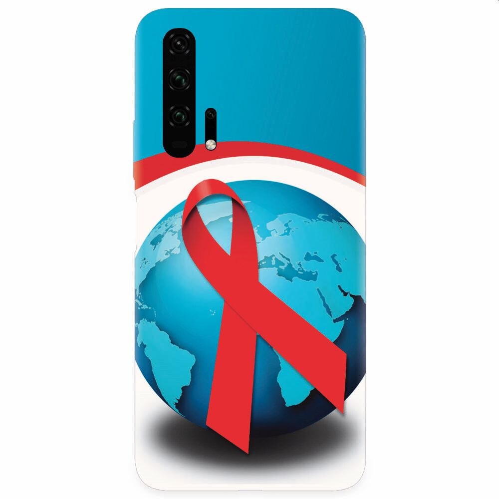 Husa silicon pentru Honor 20 Pro, World Aids Day