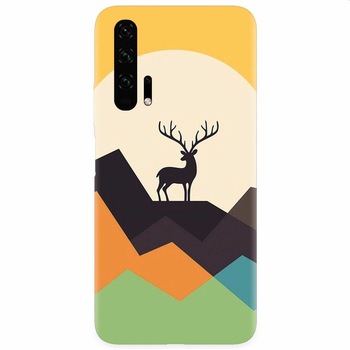 Husa silicon pentru Honor 20 Pro, Abstract Deer Husa silicon pentru Honor 20 Pro, Abstract Deer