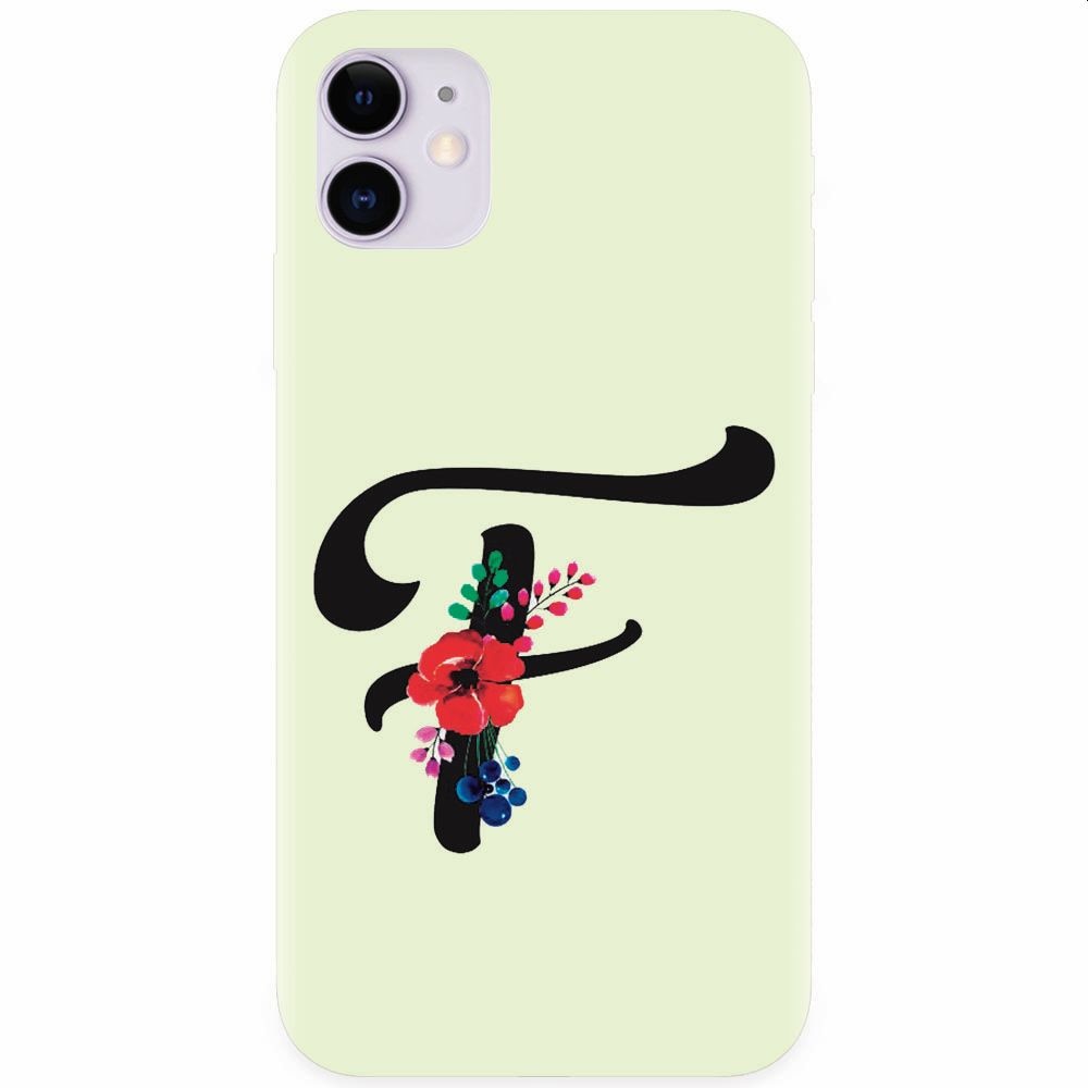 Husa silicon pentru Apple Iphone 11, Litera F