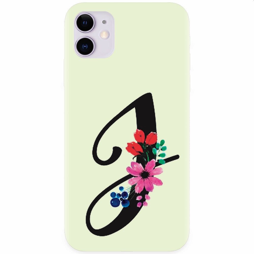 Husa silicon pentru Apple Iphone 11, Litera J