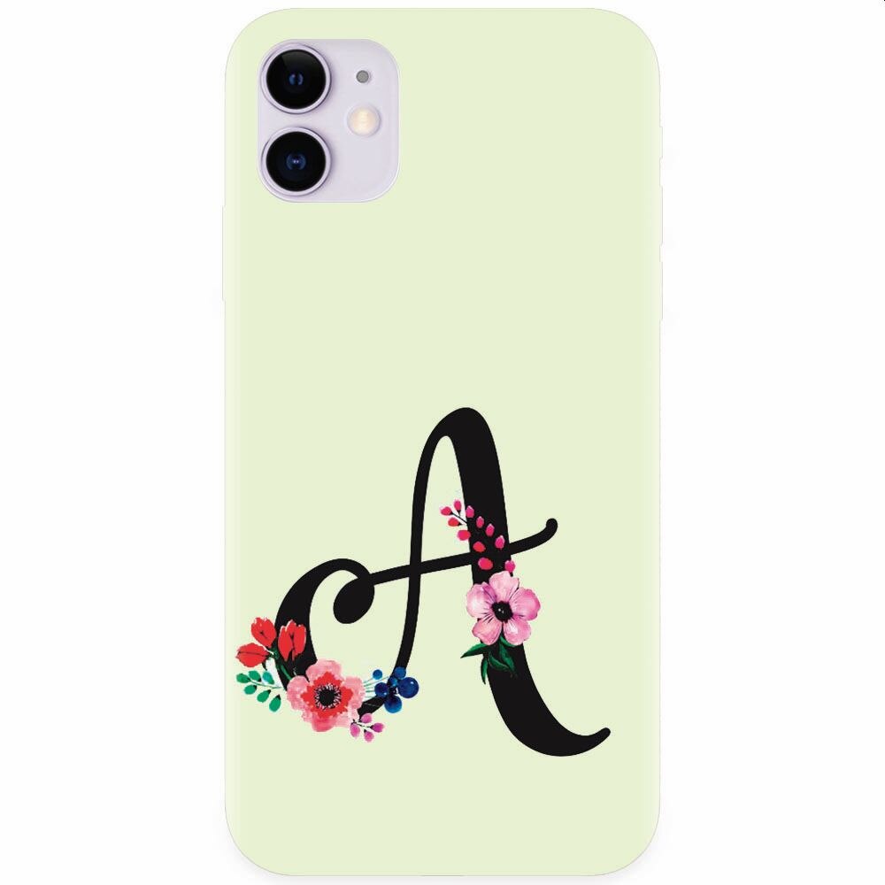 Husa silicon pentru Apple Iphone 11, Litera A