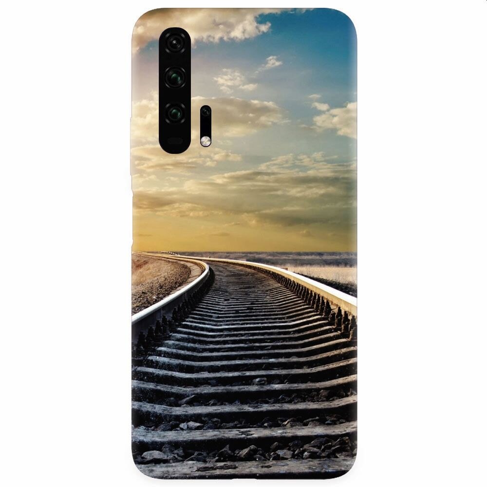 Husa silicon pentru Honor 20 Pro, Railroad Horizon