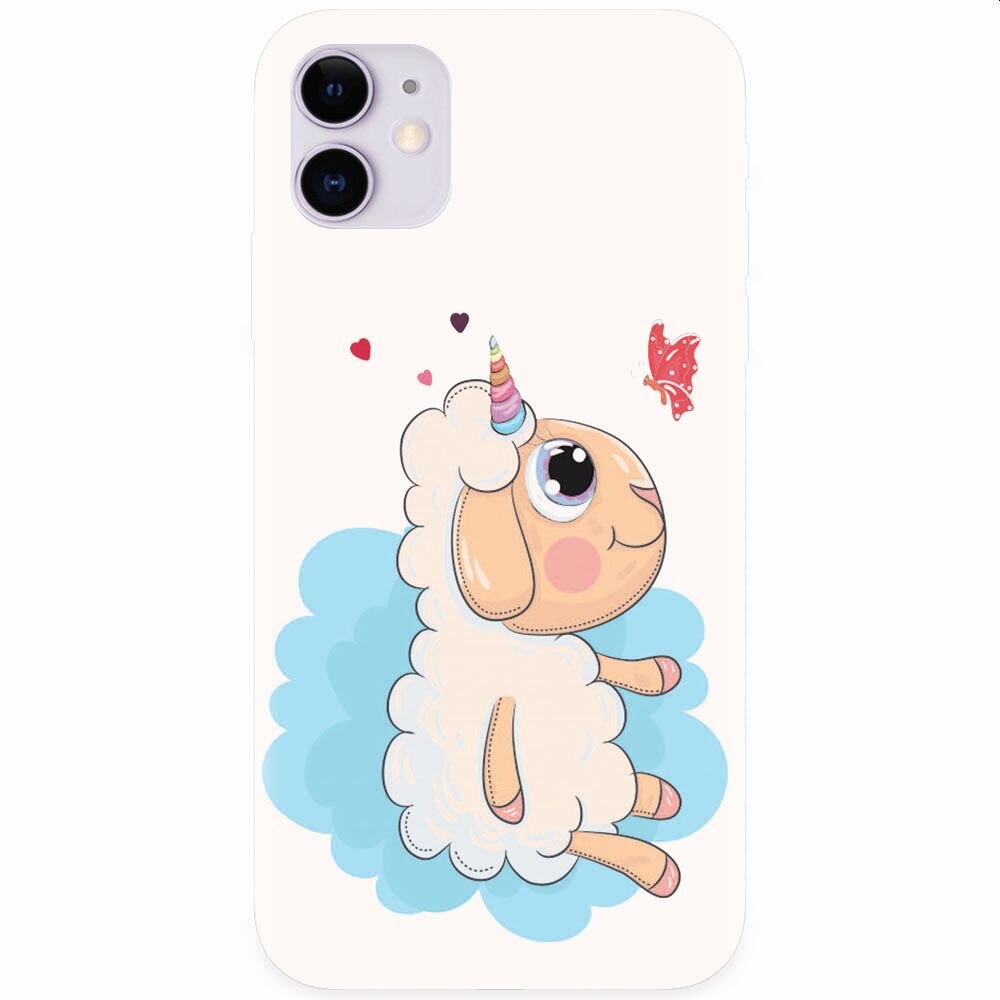 Husa silicon pentru Apple Iphone 11, Sheep Star