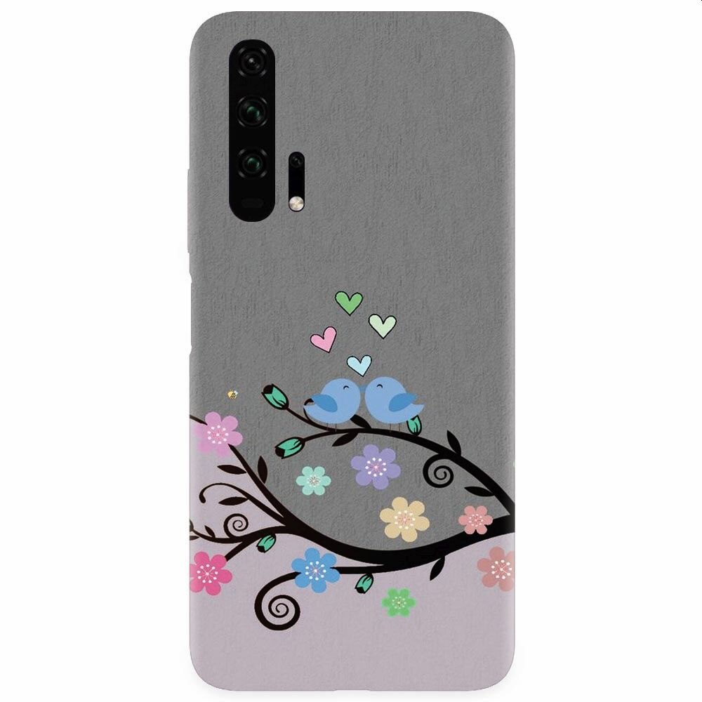 Husa silicon pentru Honor 20 Pro, Bird Love