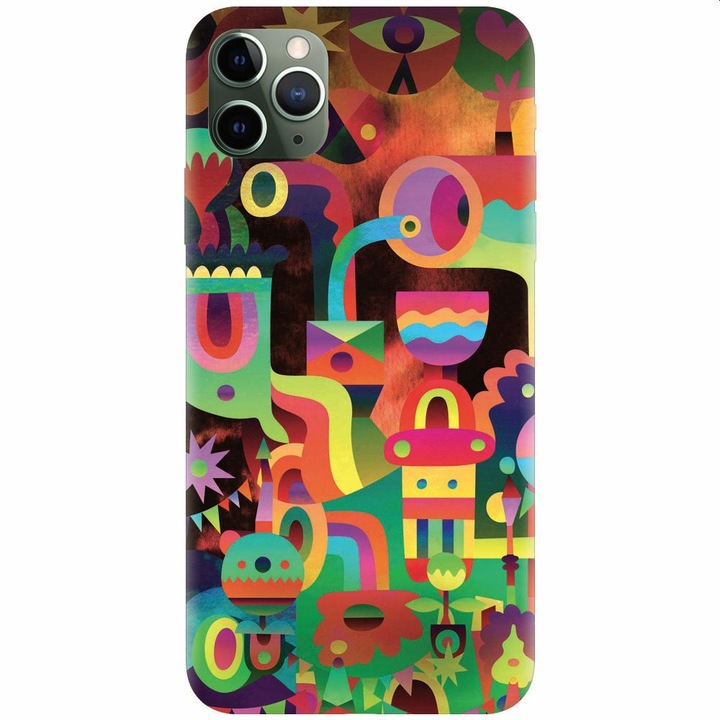 Силиконов калъф за Apple Iphone 11 Pro, Абстрактни цветни форми