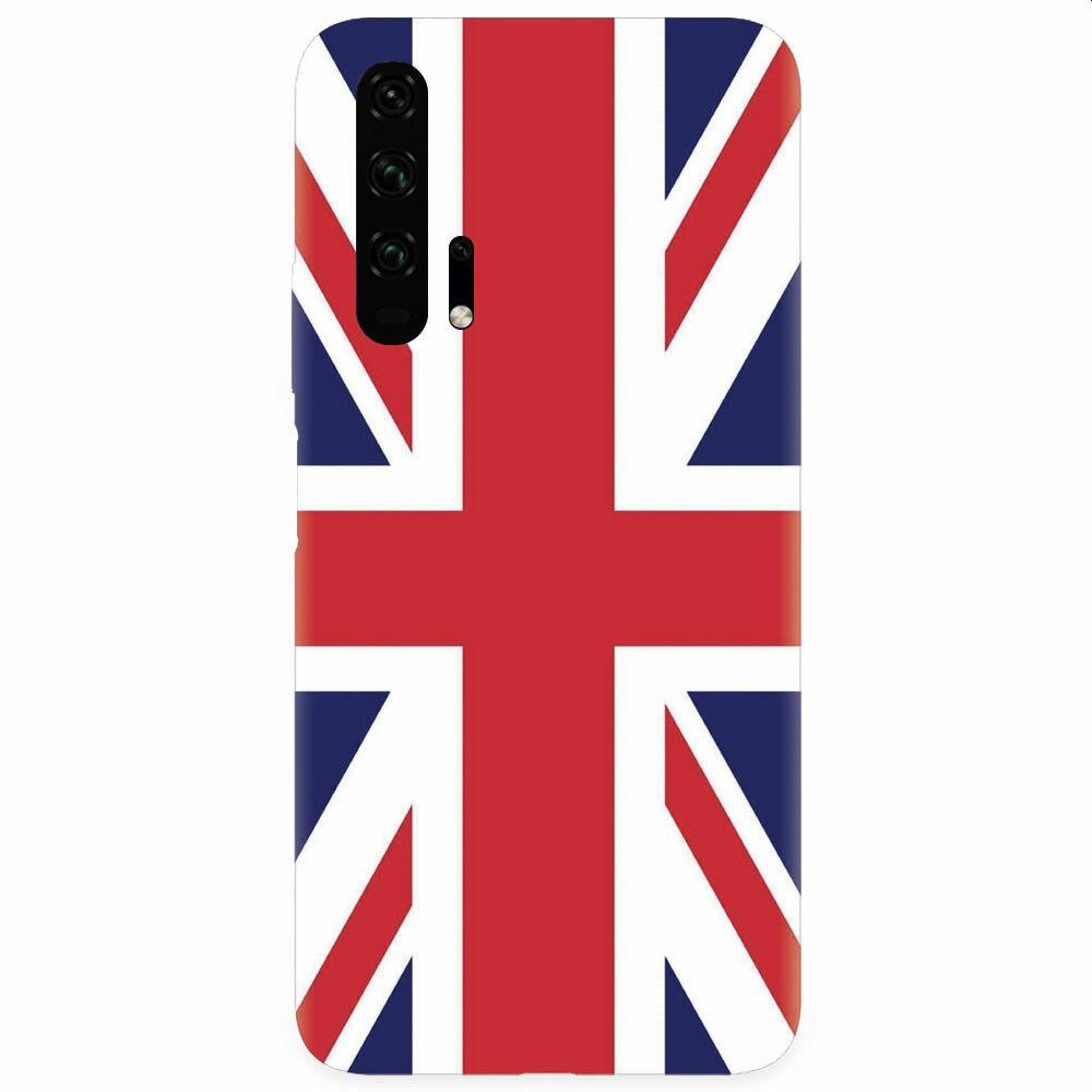 Husa silicon pentru Honor 20 Pro, UK Flag Illustration