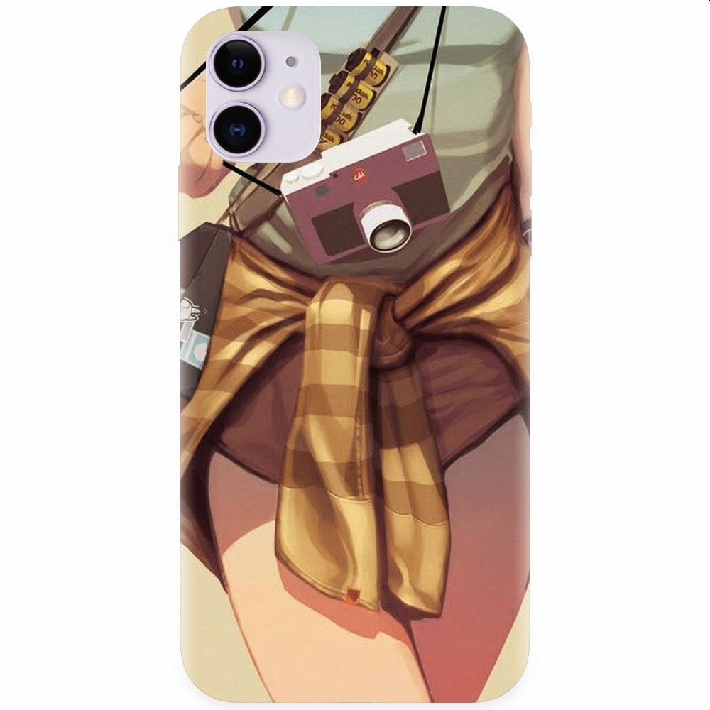 Husa silicon pentru Apple Iphone 11, Photograph Girl