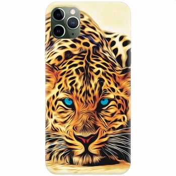 Husa silicon pentru Apple Iphone 11 Pro, Animal Tiger Husa silicon pentru Apple Iphone 11 Pro, Animal Tiger