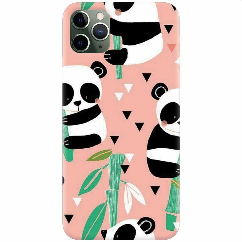 Husa silicon pentru Apple Iphone 11 Pro, Baby Panda 001