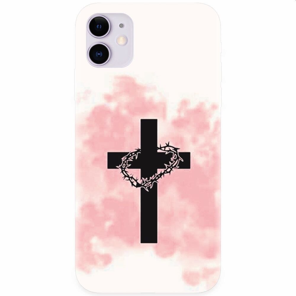 Husa silicon pentru Apple Iphone 11, Cross