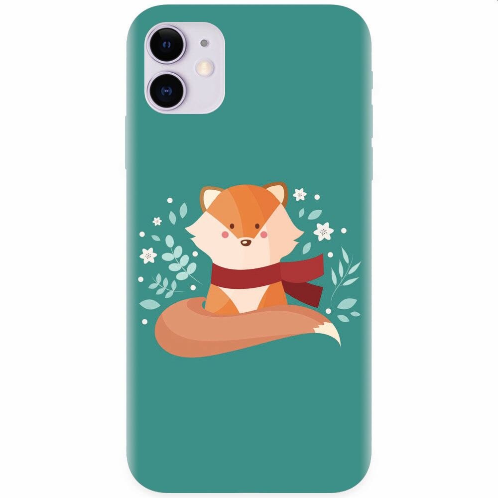 Husa silicon pentru Apple Iphone 11, Winter Fox