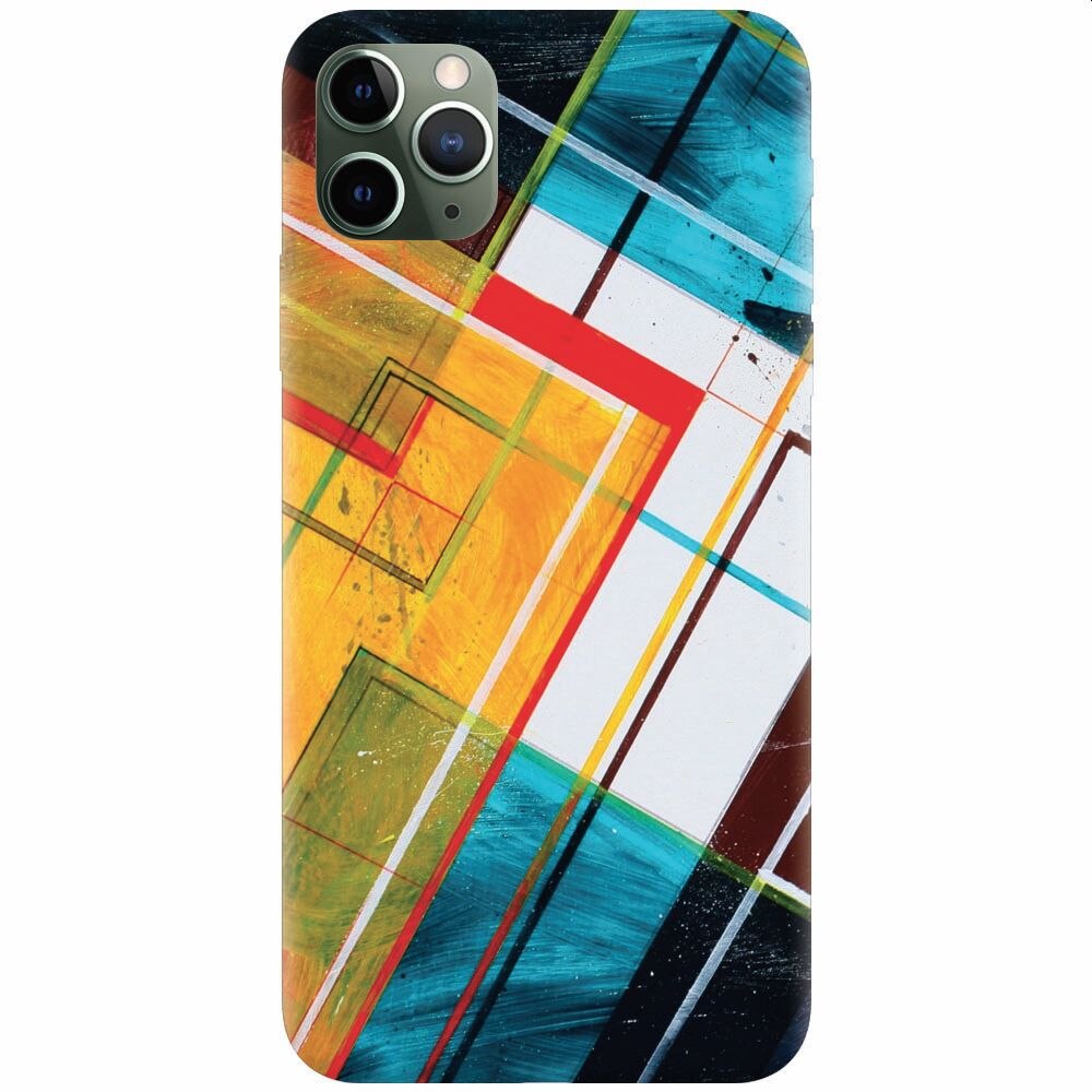 Husa silicon pentru Apple Iphone 11 Pro, Abstraction Color Shape
