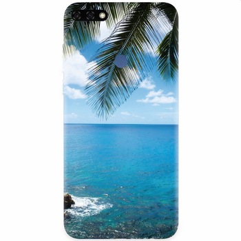 Husa silicon pentru Honor 7C, Coastline Husa silicon pentru Honor 7C, Coastline