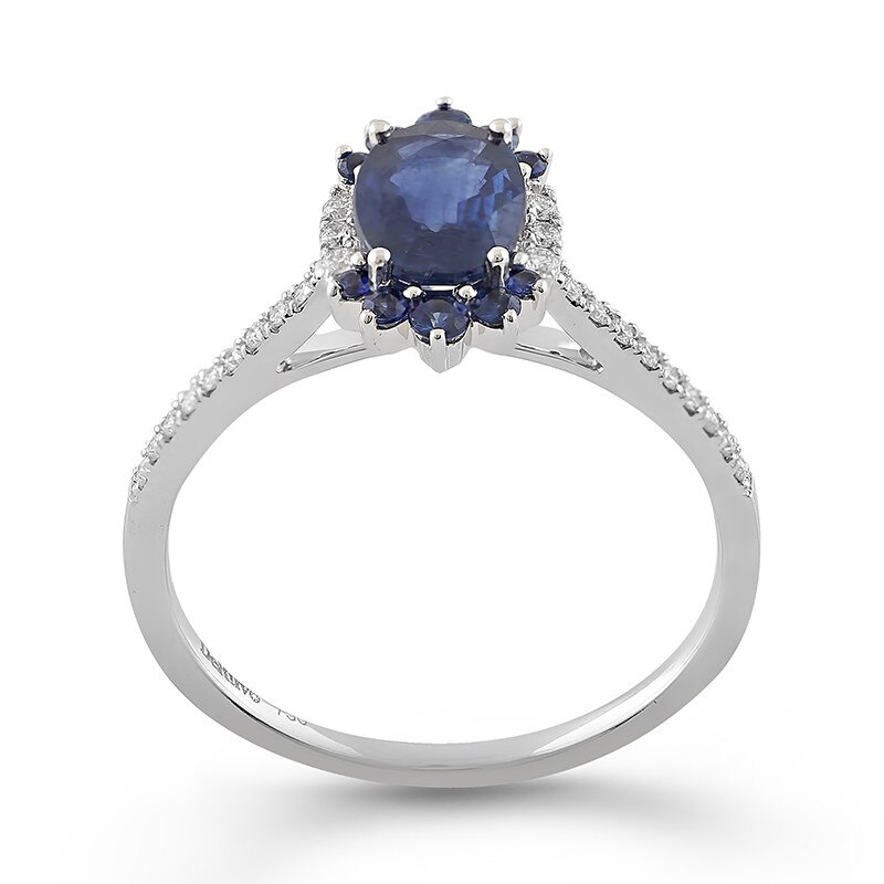 Inel Deruvo Aur 18k Diamante, Safire, 54 R7589SWN-W