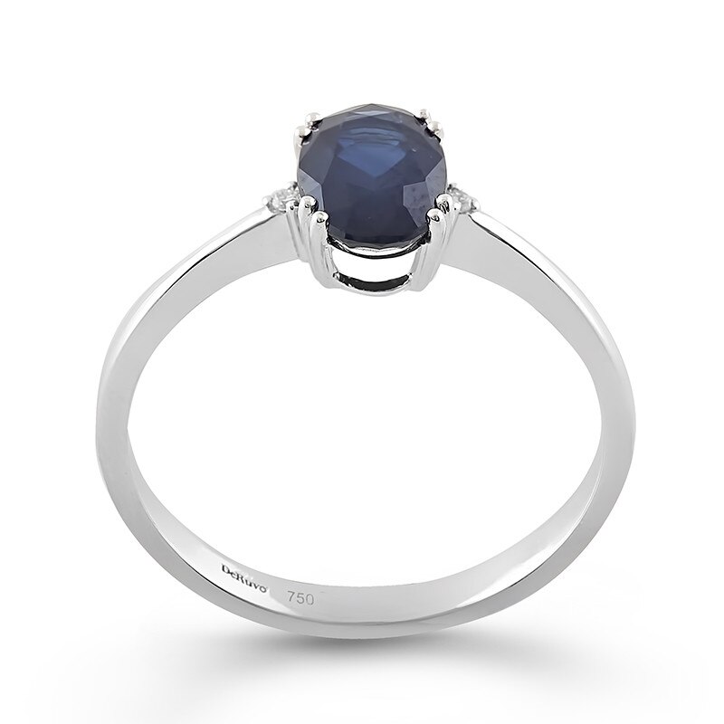 Inel Deruvo Aur 18k Diamante, Safir, 54 R24400SWN-W