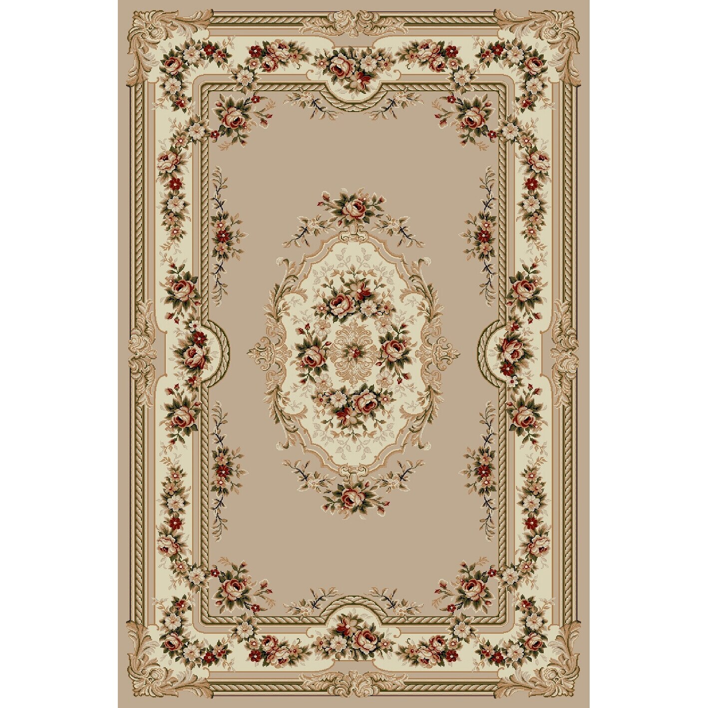 Covor Clasic, Lotos 575, Bej, 80x150 cm, 1800 gr/mp