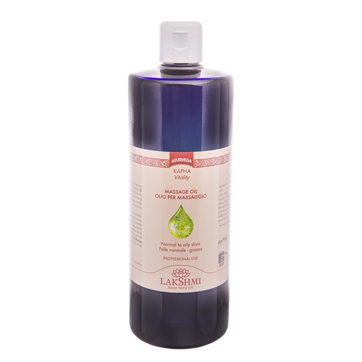 Ayurvédikus dosha kapha masszázsolaj, Lakshmi, 500 ml, zsíros bőrre