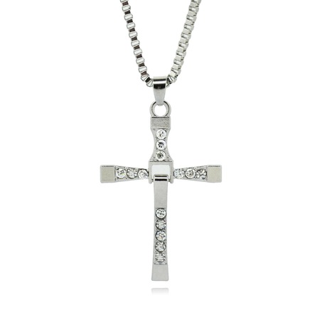 Colier Lant Cu Pandantiv In Forma De Cruce Dominic Toretto Silver