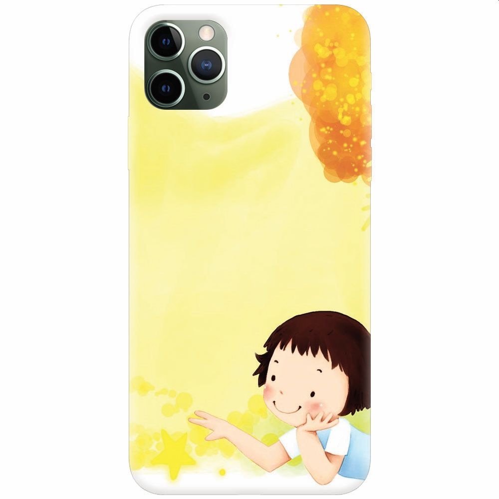 Husa silicon pentru Apple Iphone 11 Pro, Child Autumn Paint Hd