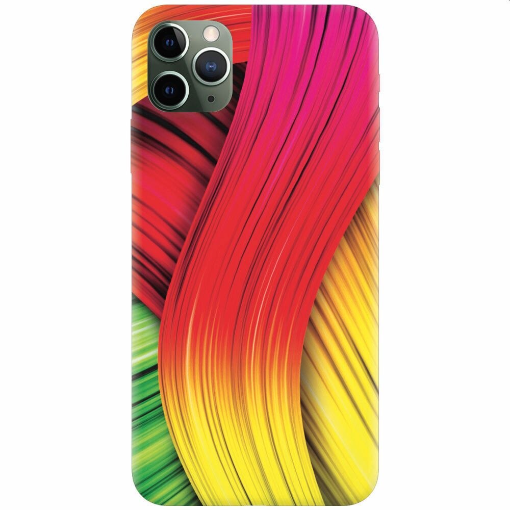 Husa silicon pentru Apple Iphone 11 Pro Max, Colorful Abstract
