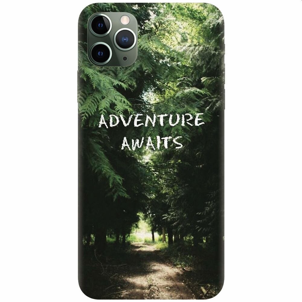 Husa silicon pentru Apple Iphone 11 Pro, Adventure Awaits Forest