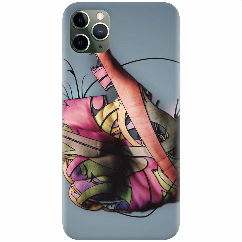 Husa silicon pentru Apple Iphone 11 Pro Max, Beautiful Hand Art