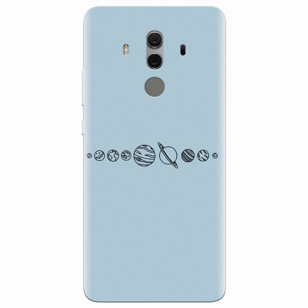 Husa silicon pentru Huawei Mate 10 Pro, Planets
