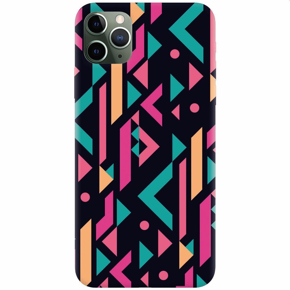 Husa silicon pentru Apple Iphone 11 Pro Max, Alien Geometrics