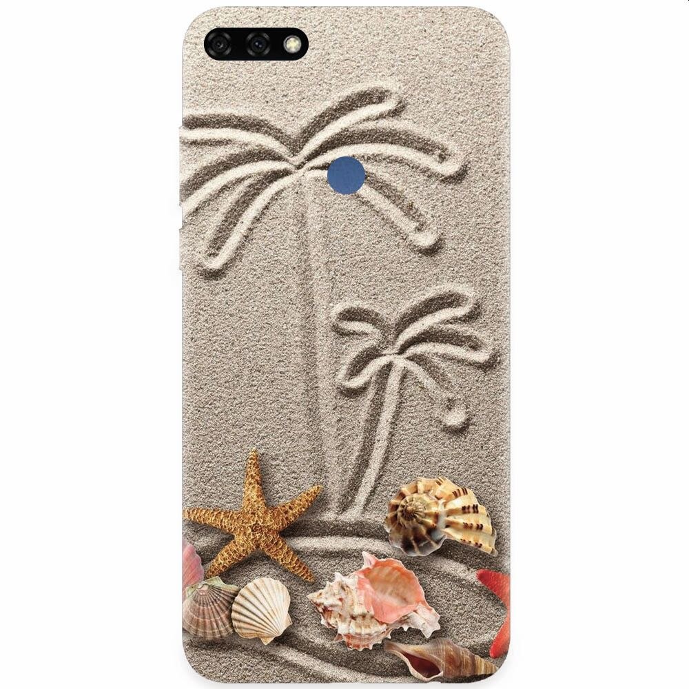Husa silicon pentru Honor 7C, Beach Sand