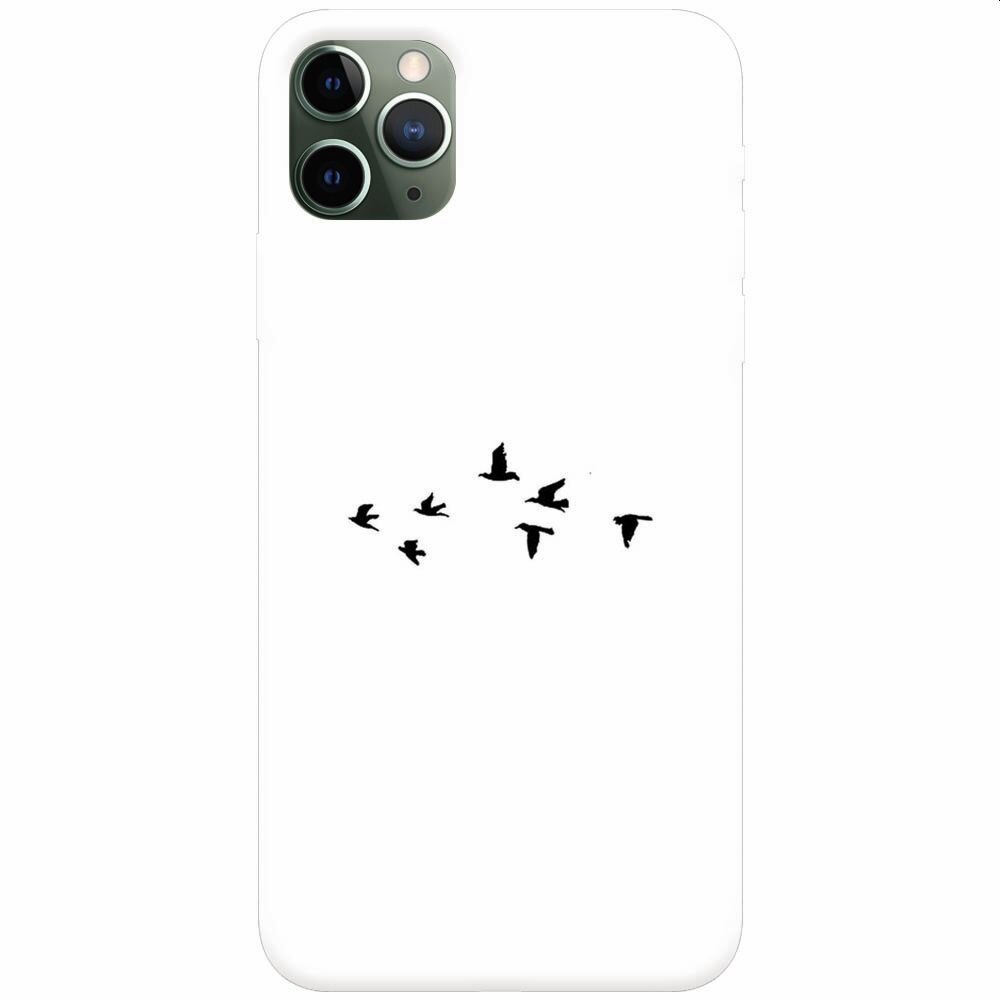 Husa silicon pentru Apple Iphone 11 Pro Max, Birds