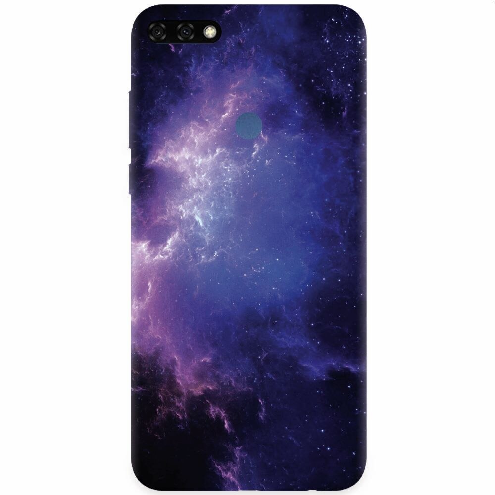 Husa silicon pentru Honor 7C, Purple Space Nebula