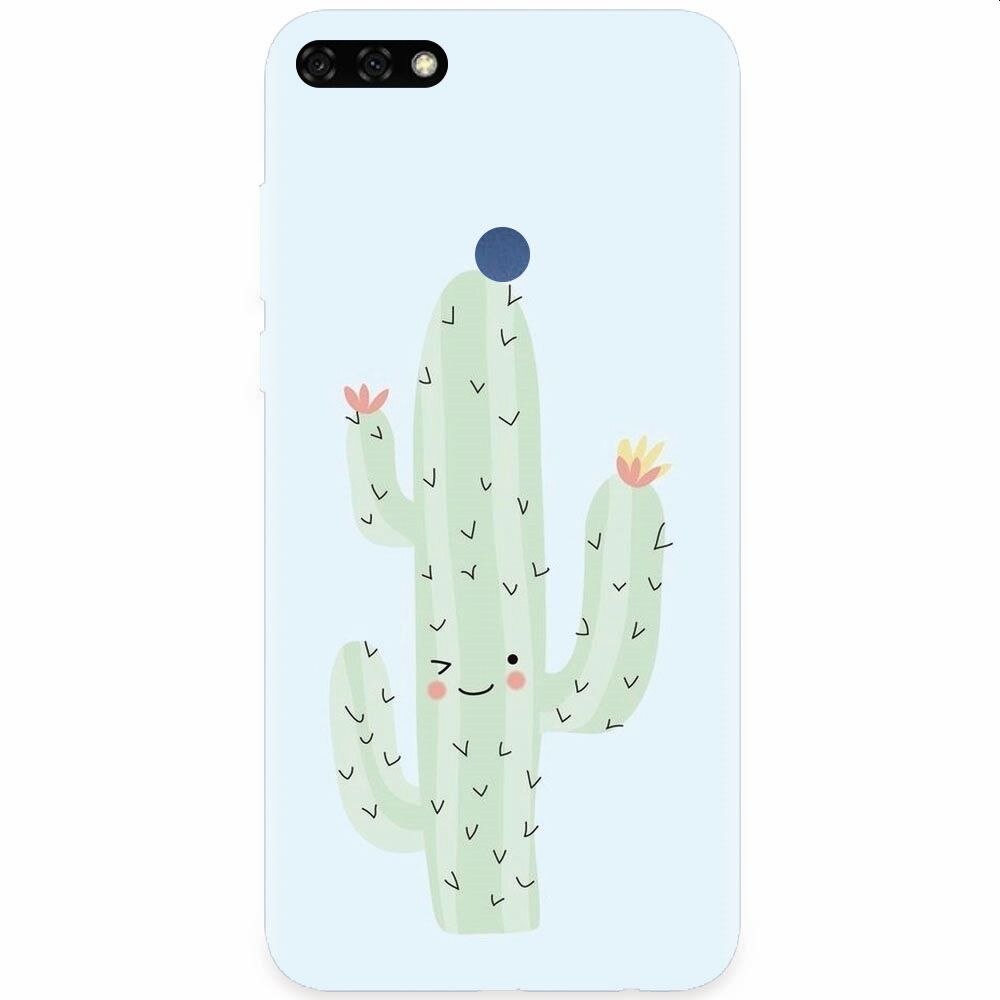Husa silicon pentru Honor 7C, Cactus