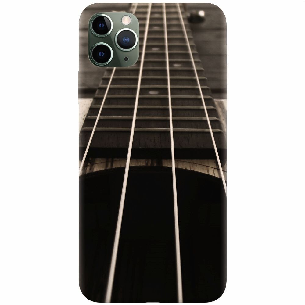 Husa silicon pentru Apple Iphone 11 Pro Max, Bass Guitar