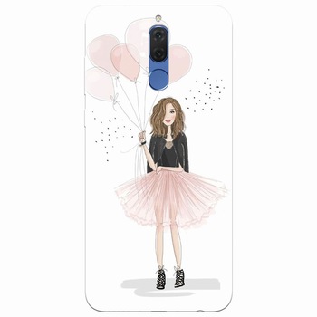 Husa silicon pentru Huawei Mate 10 Lite, Happy Aniversary Husa silicon pentru Huawei Mate 10 Lite, Happy Aniversary