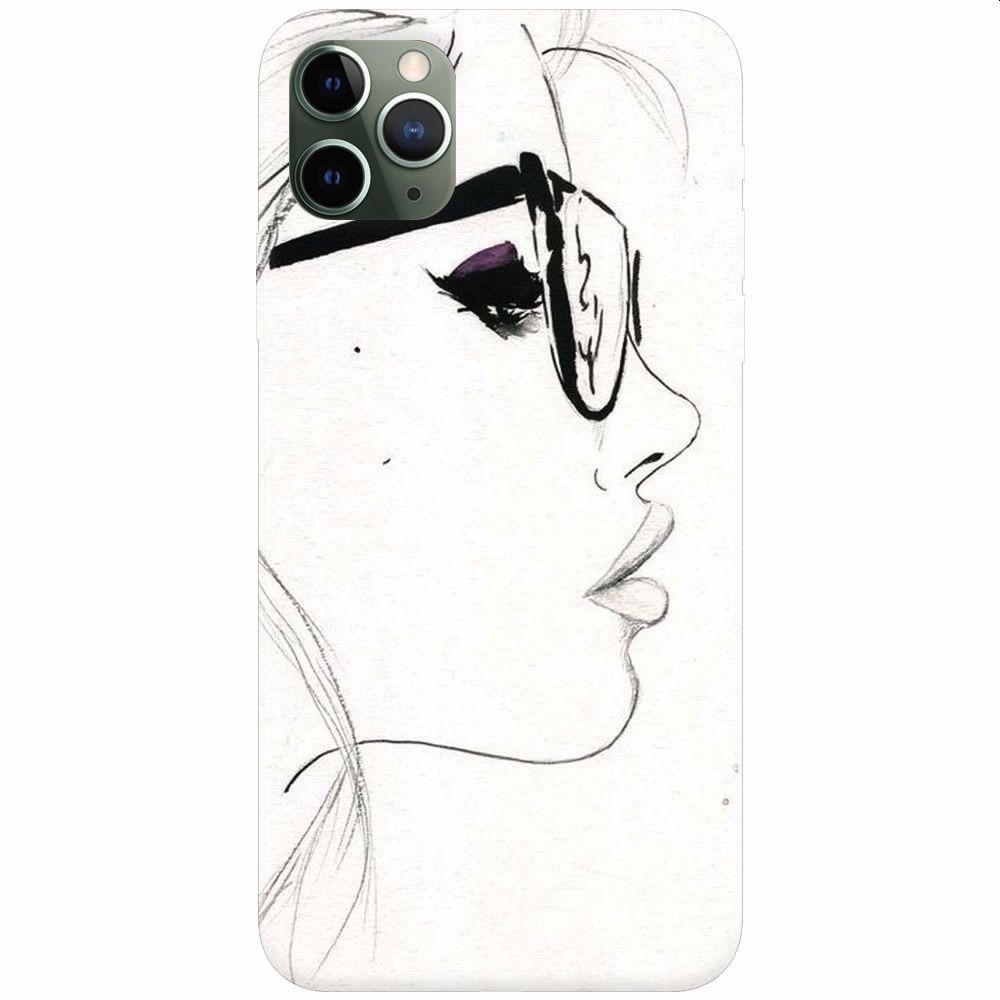 Husa silicon pentru Apple Iphone 11 Pro Max, Girl Face
