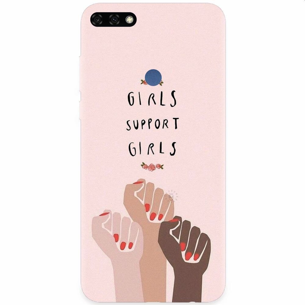 Husa silicon pentru Honor 7C, Girls Supportgirls
