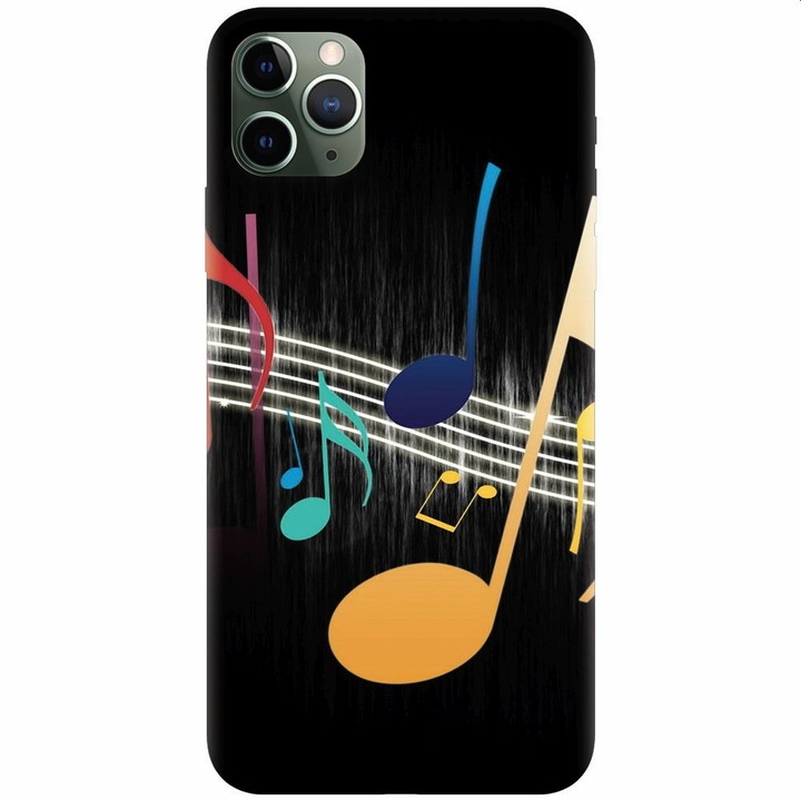 Силиконов калъф за Apple Iphone 11 Pro Max, Цветна музика