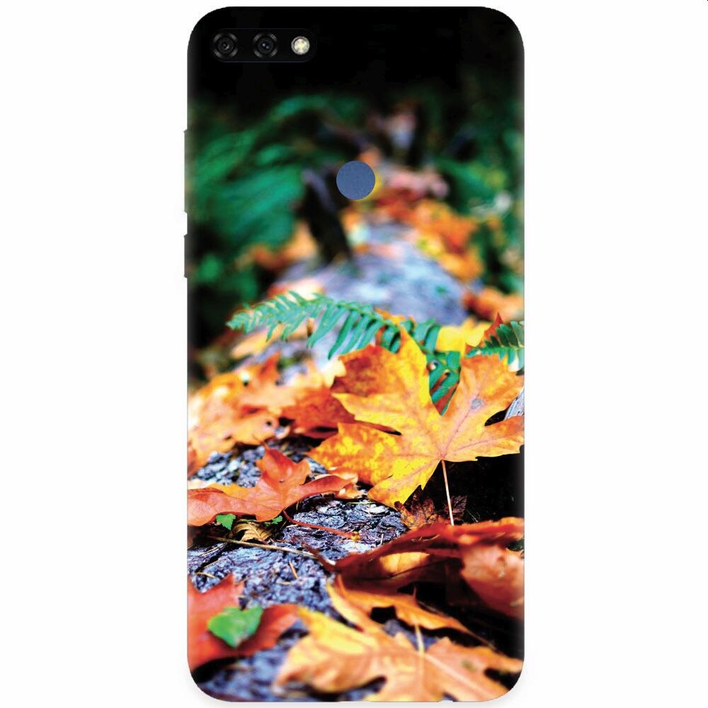 Husa silicon pentru Honor 7C, Autumn Leaves