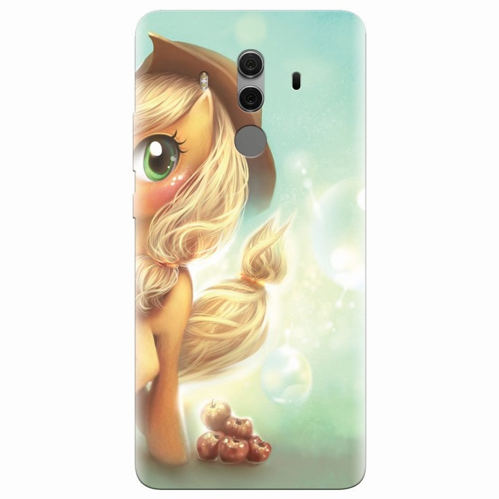 Силиконов кейс съвместим с Huawei Mate 10 Pro, Applejack Pony Cute K