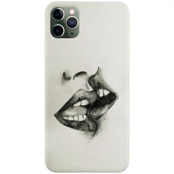 Husa silicon pentru Apple Iphone 11 Pro Max, Kiss Husa silicon pentru Apple Iphone 11 Pro Max, Kiss