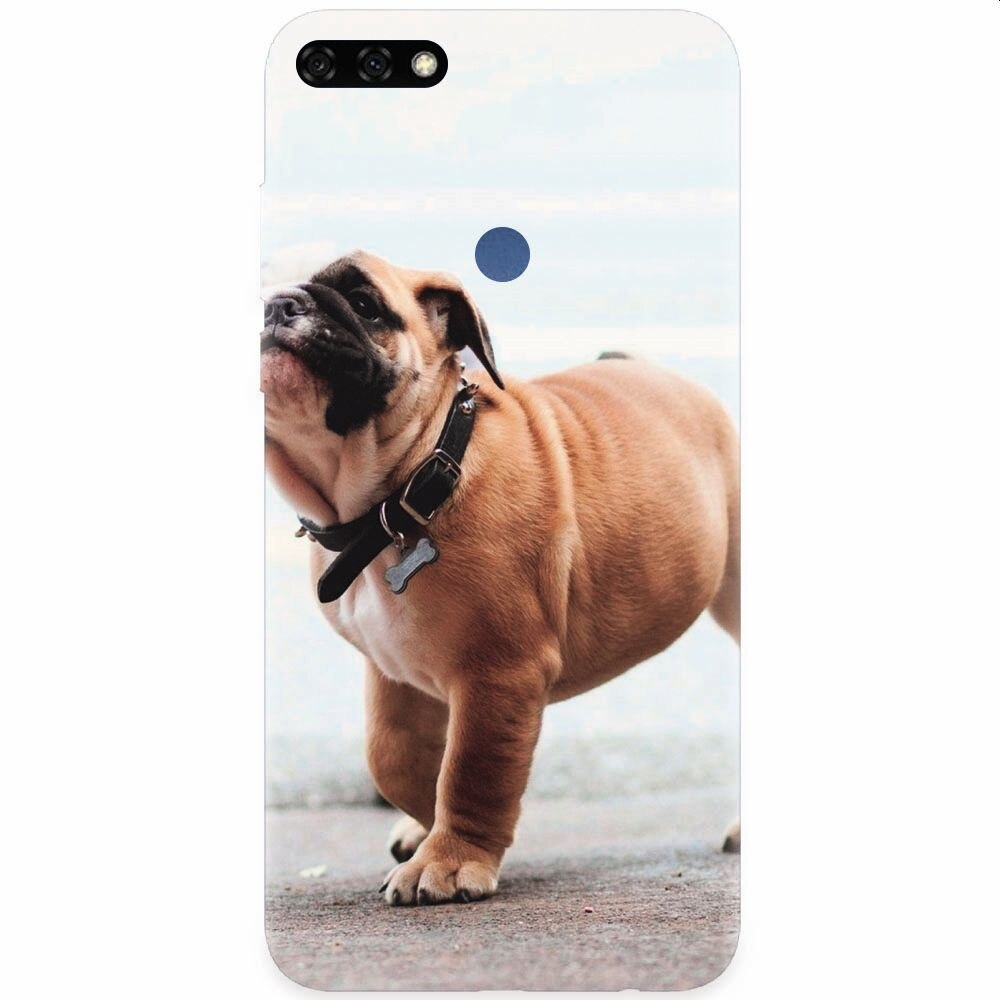 Husa silicon pentru Honor 7C, Little Dog Puppy Animal