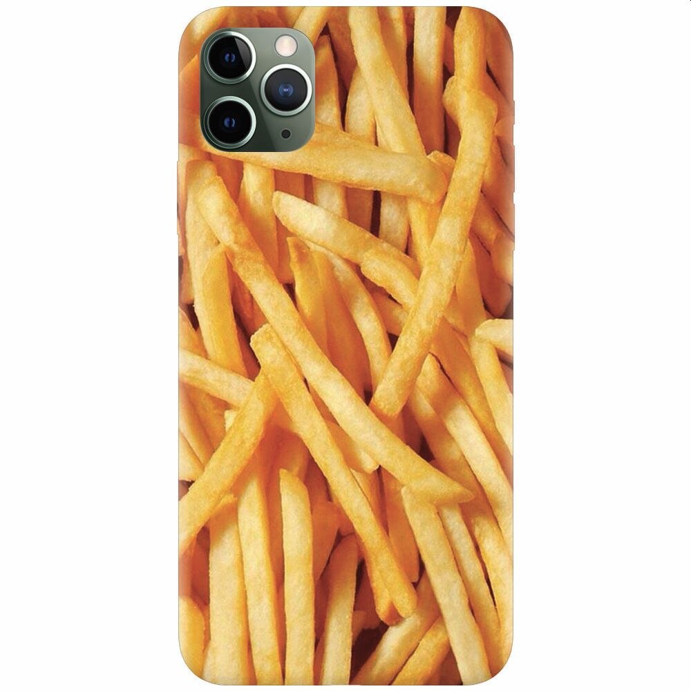 Husa silicon pentru Apple Iphone 11 Pro Max, Fries