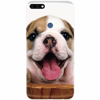 Husa silicon pentru Honor 7C, Puppies 002 Husa silicon pentru Honor 7C, Puppies 002