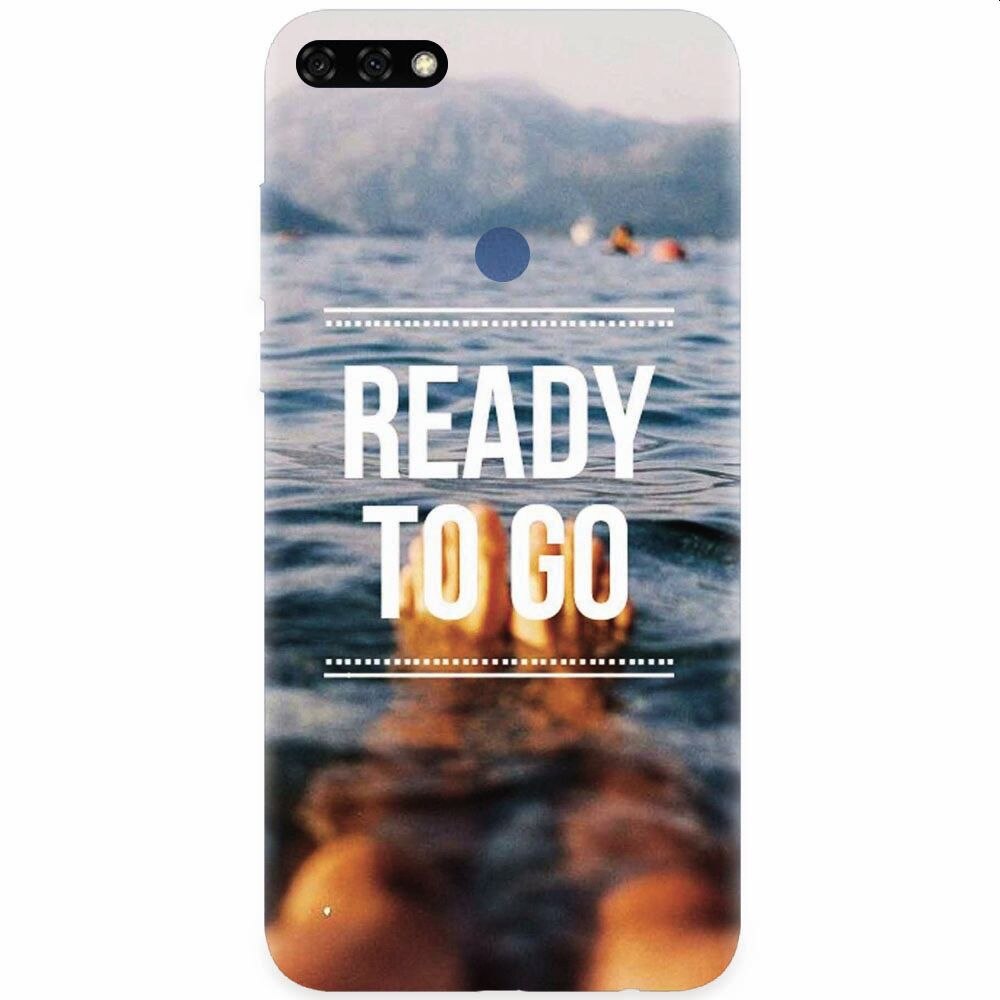 Husa silicon pentru Honor 7C, Ready To Go Swimming