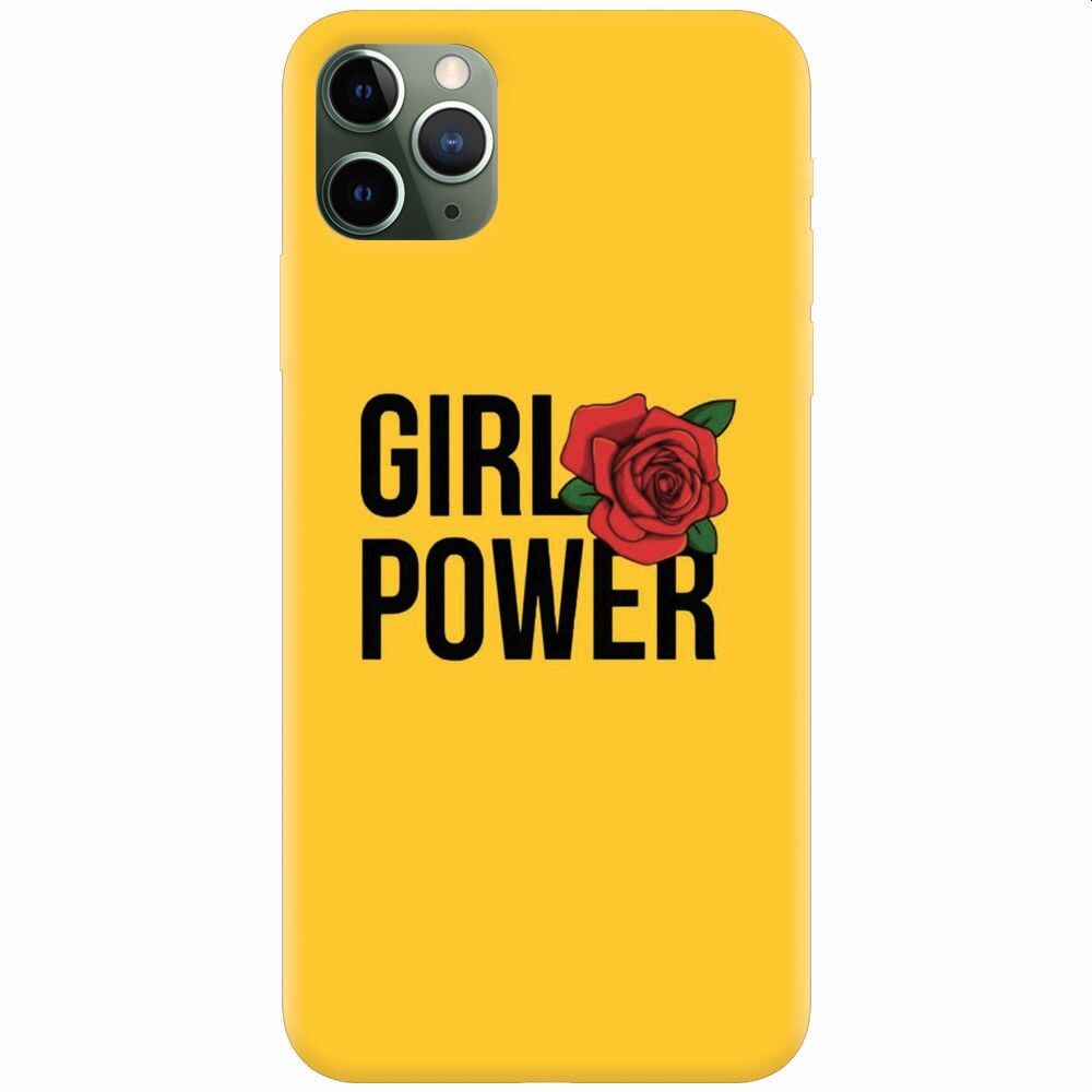 Husa silicon pentru Apple Iphone 11 Pro Max, Girl Power